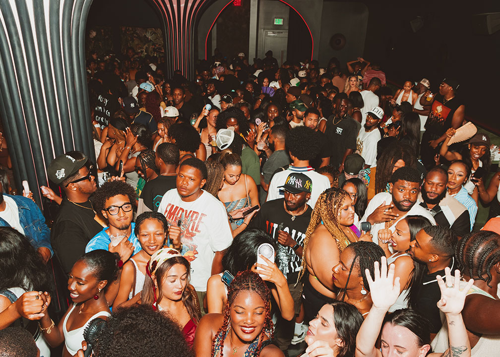 Champagne Sundays crowd scene