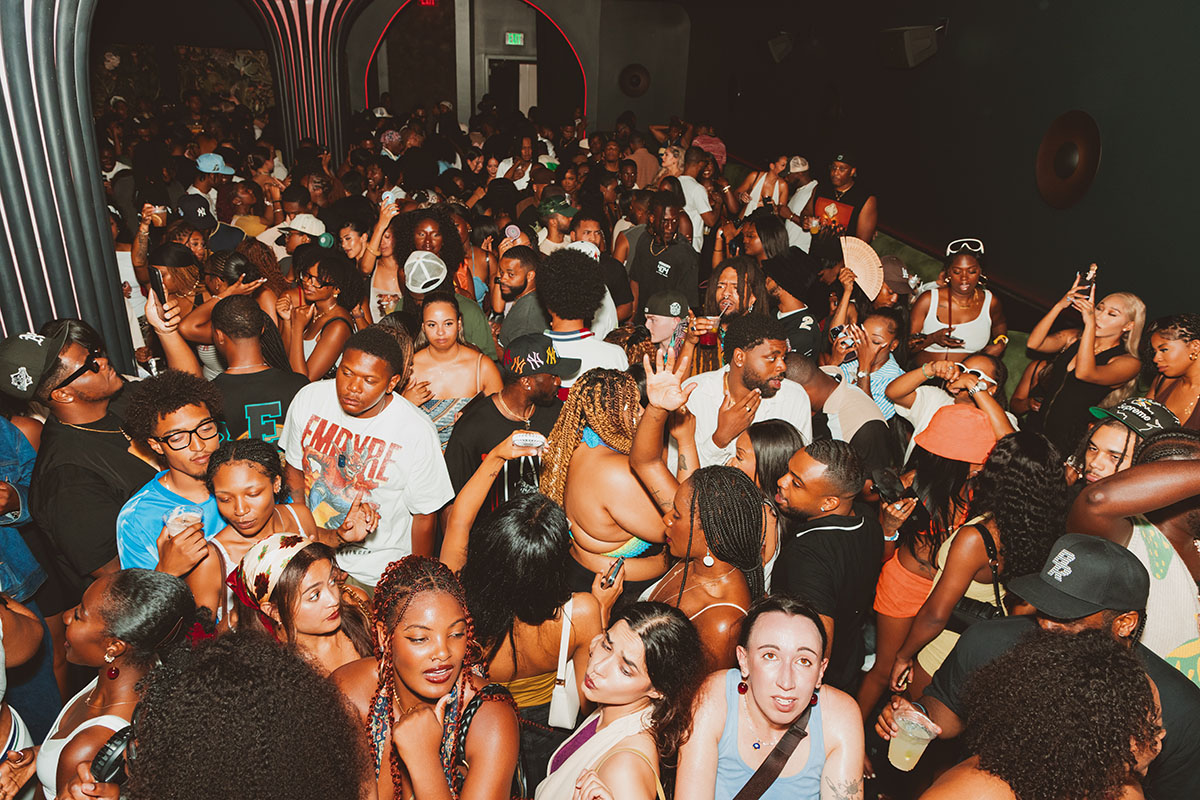 Champagne Sundays crowd scene